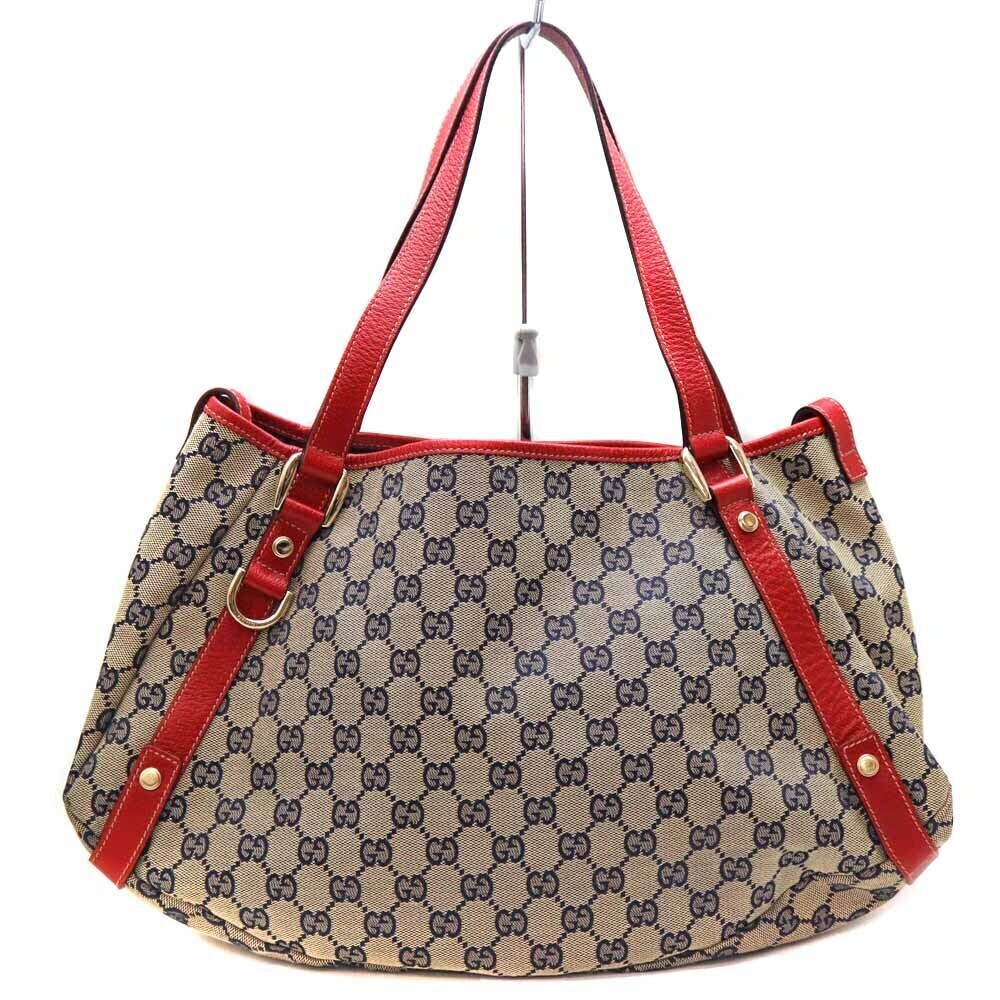 Gucci Abbey Tote Bag GG Canvas Leather